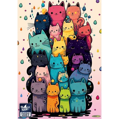 Black Sea BS82325 - Cats, Cats, Cats - 1000 db-os puzzle
