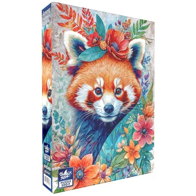 Black Sea  BS82405 - Among the Flowers - Red panda - 500 db-os puzzle