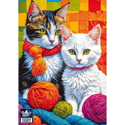 Black Sea BS82425 - Cozy cats - 1000 db-os puzzle