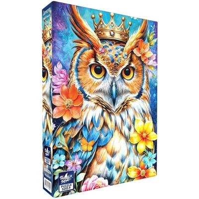 Black Sea  BS82504 - Among the Flowers - Owl - 500 db-os puzzle