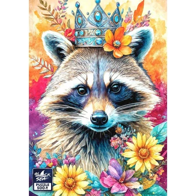 Black Sea  BS82505 - Among the Flowers - Raccoon - 500 db-os puzzle