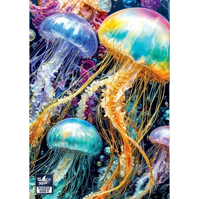 Black Sea  BS82521 - Precious creatures - Jellyfish - 500 db-os puzzle