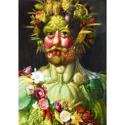 Bluebird 60267 - Arcimboldo - Rudolf II of Habsburg as Vertumnus 1590 - 1000 db-os Art by puzzle