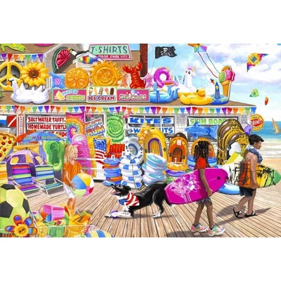 Bluebird 90738 - Beach Shop - 1000 db-os puzzle