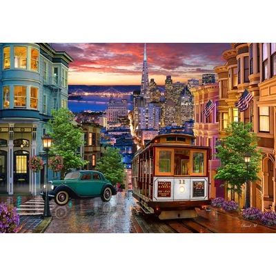 Bluebird 90466 - San Francisco Trolley - 1000 db-os puzzle