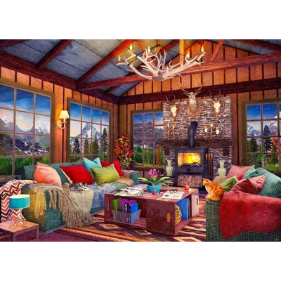 Bluebird 90690 - Cabin Holiday Home - 1500 db-os puzzle