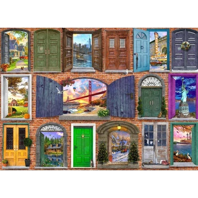 Bluebird 90672 - Doors of USA - 1500 db-os puzzle