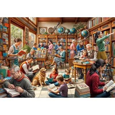 Bluebird  91001 - Bookstore - 2000 db-os puzzle