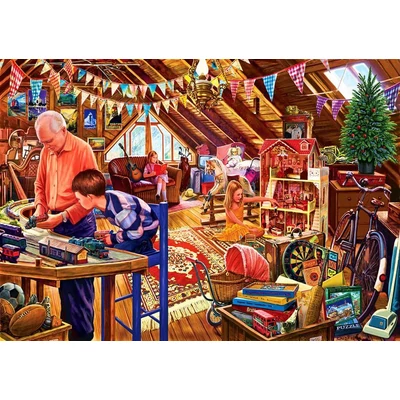 Bluebird 90659 - Attic Playtime - 500 db-os puzzle