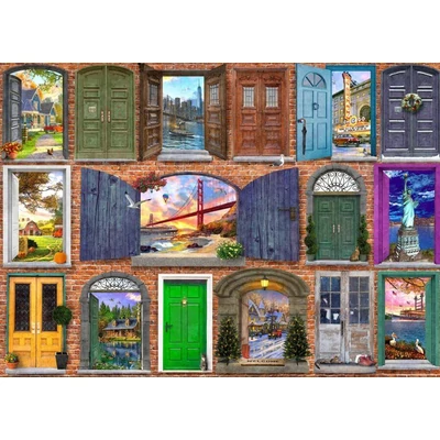 Bluebird 90671 - Doors of USA - 500 db-os puzzle