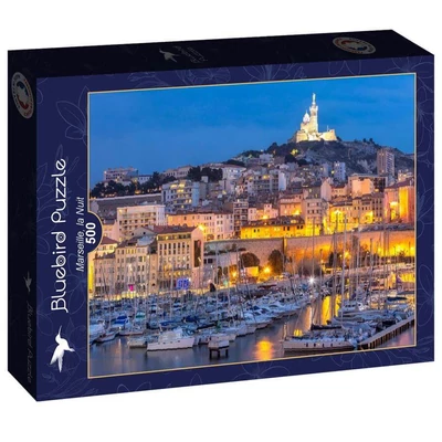 Bluebird 90778 - Marseille, la Nuit - 500 db-os puzzle