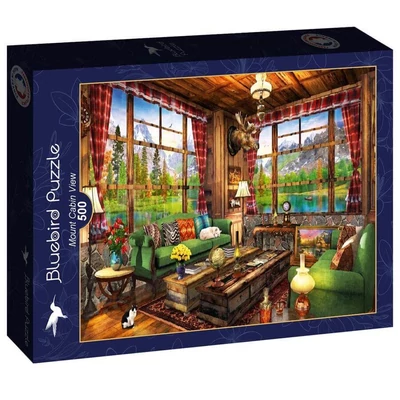 Bluebird 90677 - Mount Cabin View - 500 db-os puzzle