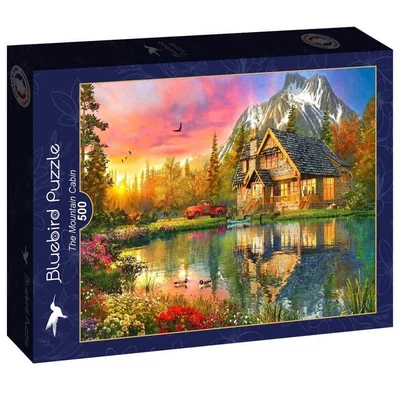 Bluebird 90678 - The Mountain Cabin - 500 db-os puzzle