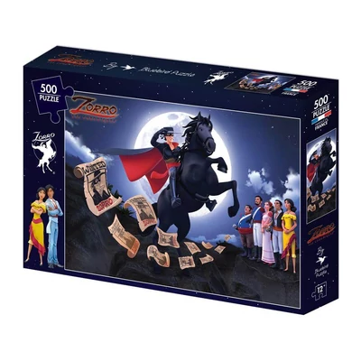 Bluebird 90734 - Zorro - 500 db-os puzzle