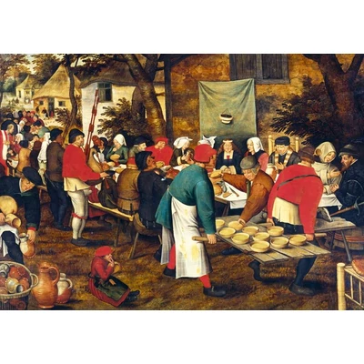 Bluebird 60224 - Peasant Wedding Feast, Pieter Brueghel the Younger - 1000 db-os puzzle