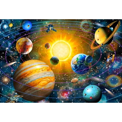 Bluebird 90093 - Ringed Solar System - 300 db-os puzzle