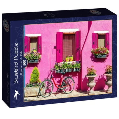 Bluebird 91007 - Burano Island - Italy - 500 db-os puzzle