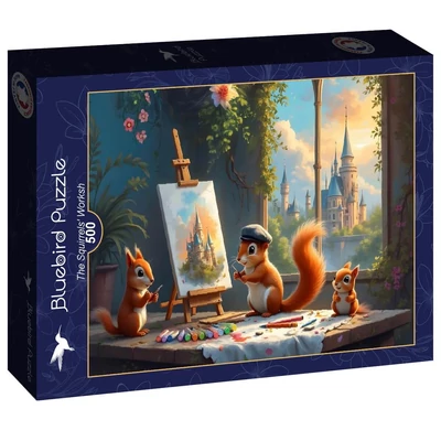 Bluebird 91009 - The Squirrels&#039; Workshop - 500 db-os puzzle