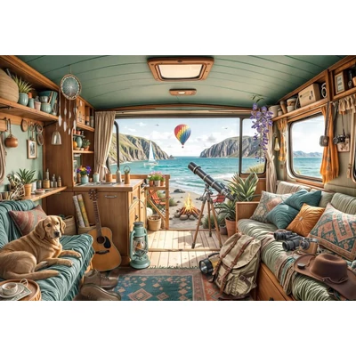 Bluebird 91012 - Camping Coast - 1000 db-os puzzle