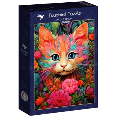 Bluebird 91019 - Kitty &amp; Bloom - 1000 db-os puzzle