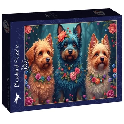 Bluebird 91021 - Dog trio - 1000 db-os puzzle