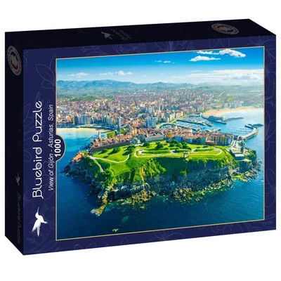 Bluebird 91027 - View of Gijón - Asturias, Spain - 1000 db-os puzzle