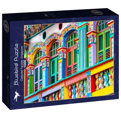 Bluebird 91042 - Coloured Facade, Singapore - 1000 db-os puzzle