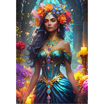 Bluebird 91047 - The Flower Goddess - 1000 db-os puzzle
