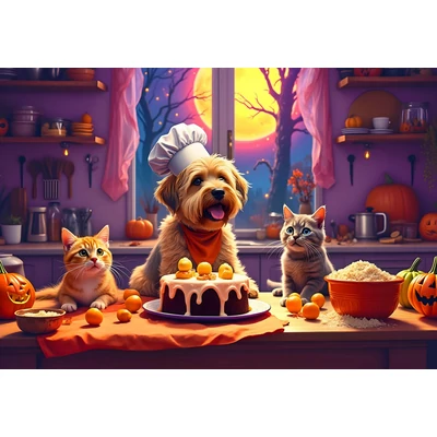 Bluebird 91062 - Baking for Halloween - 1000 db-os puzzle