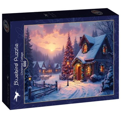 Bluebird 91076 - Christmas Cottage - 500 db-os puzzle