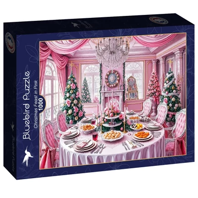 Bluebird 91081 - Christmas Feast in Pink - 1000 db-os puzzle