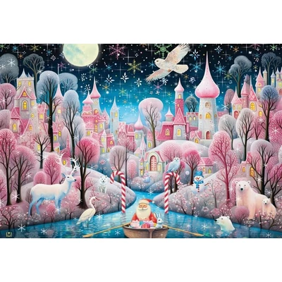 Bluebird 91082 - Christmas Village - 1000 db-os puzzle