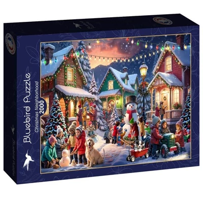 Bluebird 91091 - Christmas Neighborhood - 2000 db-os puzzle