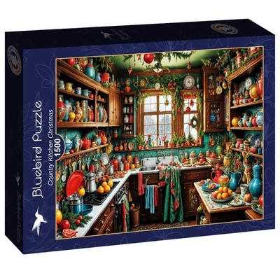 Bluebird 91092 - Country Kitchen Christmas - 1500 db-os puzzle