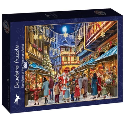 Bluebird 91093 - The Magic of the Christmas Market - 1500 db-os puzzle