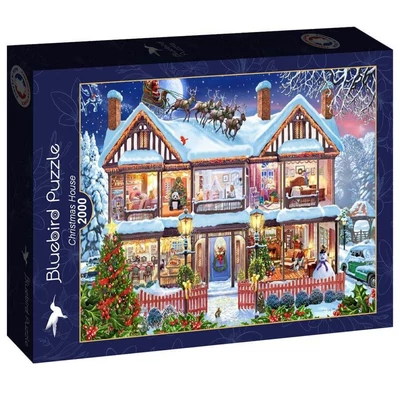 Bluebird 91096 - Christmas House - 2000 db-os puzzle