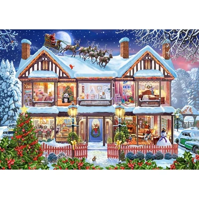 Bluebird 91096 - Christmas House - 2000 db-os puzzle