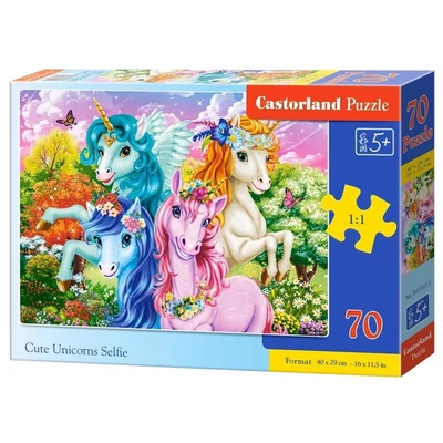 Castorland B-070213 - Unikornis szelfi - 70 db-os puzzle
