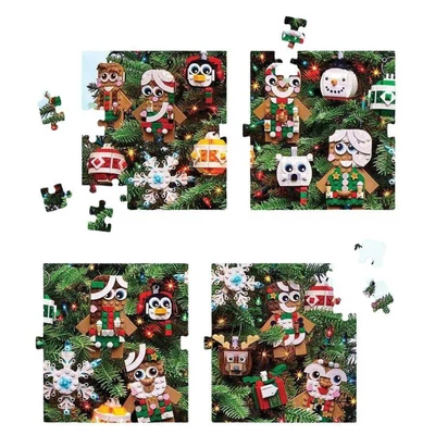 Chronicle Books 32805 - LEGO Christmas Tree - 4 x 100 db-os puzzle