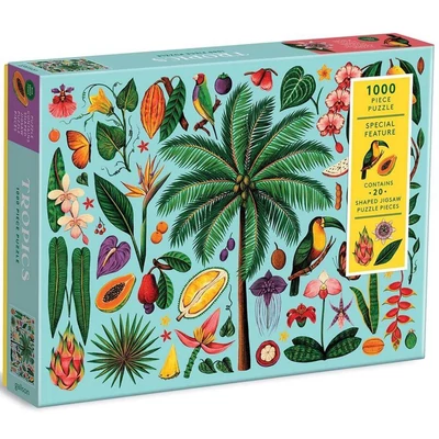 Galison 70494 - Tropics - 1000 db-os puzzle különleges formákkal