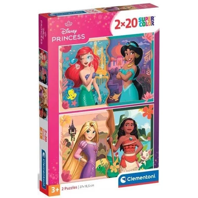 Clementoni 24092 - Disney Princess - 2 x 20 db-os puzzle