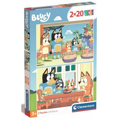 Clementoni 24807 - Bluey - 2 x 20 db-os puzzle