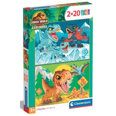 Clementoni 24810 - Jurassic World - 2 x 20 db-os puzzle