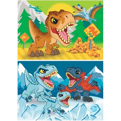 Clementoni 24810 - Jurassic World - 2 x 20 db-os puzzle