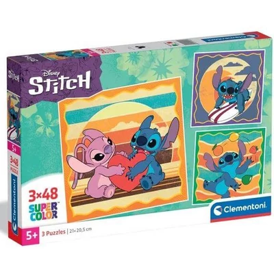 Clementoni 25062 - Stitch - 3 x 48 db-os puzzle
