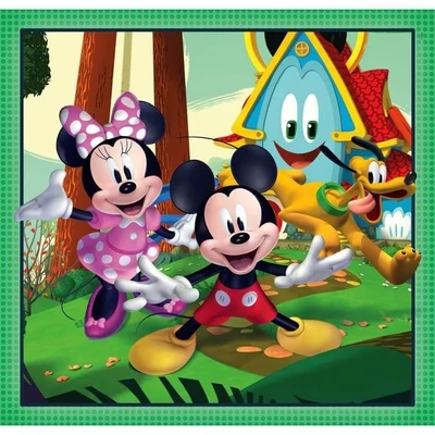Clementoni 25298 - Mickey egér és barátai - 3 x 48 db-os puzzle