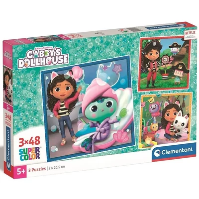 Clementoni 25300 - Gabi babaháza - 3 x 48 db-os puzzle