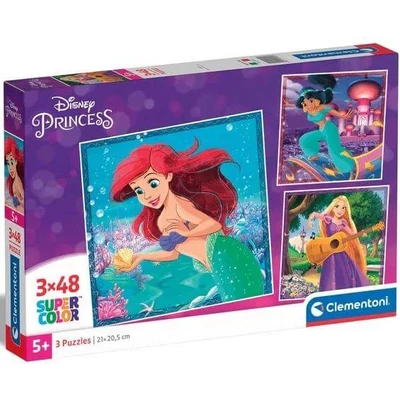 Clementoni 25304 - Disney Princess - 3 x 48 db-os puzzle