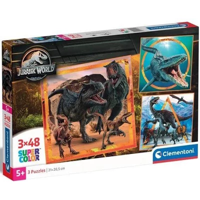 Clementoni 25314 - Jurassic World - 3 x 48 db-os puzzle