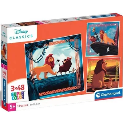 Clementoni 25323 - Az oroszlánkirály - 3 x 48 db-os puzzle